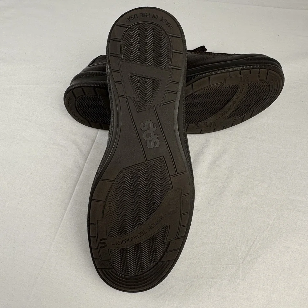 SAS Move On Brown Stability Comfort Walking Work Shoes Men's 10.5M USA Made EUC